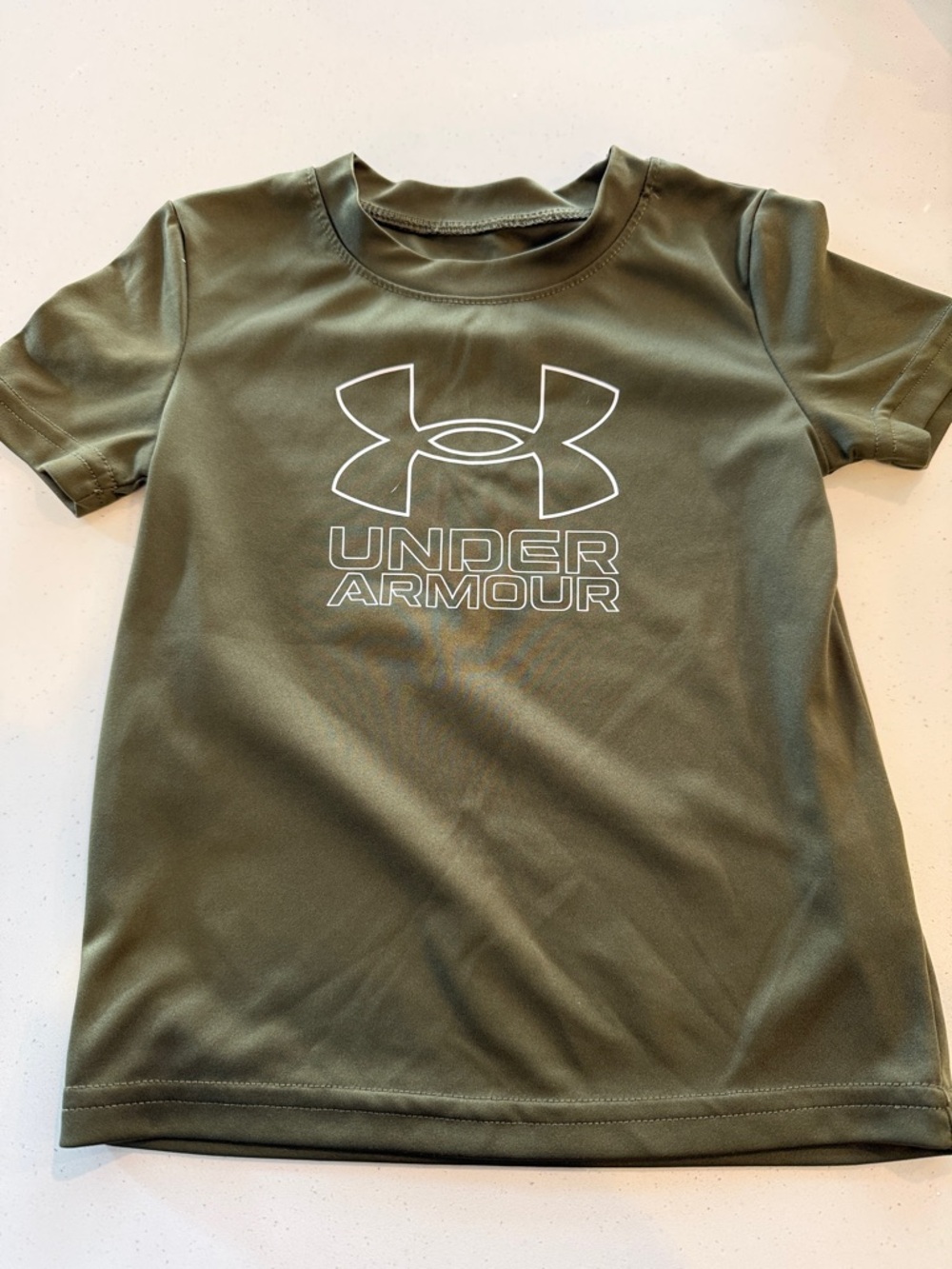 Under Armour Olive Green Boys' Logo Performance Tee
